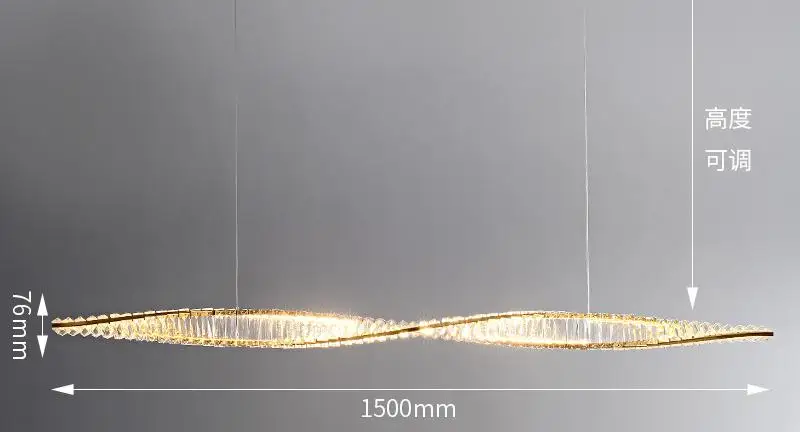 lustre en cristal à led design moderne pour restaurant et salle à manger - Image 10
