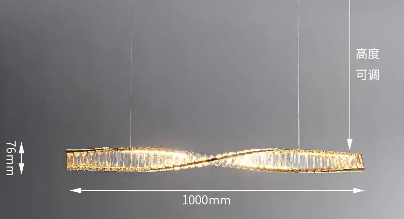 lustre en cristal à led design moderne pour restaurant et salle à manger - Image 8