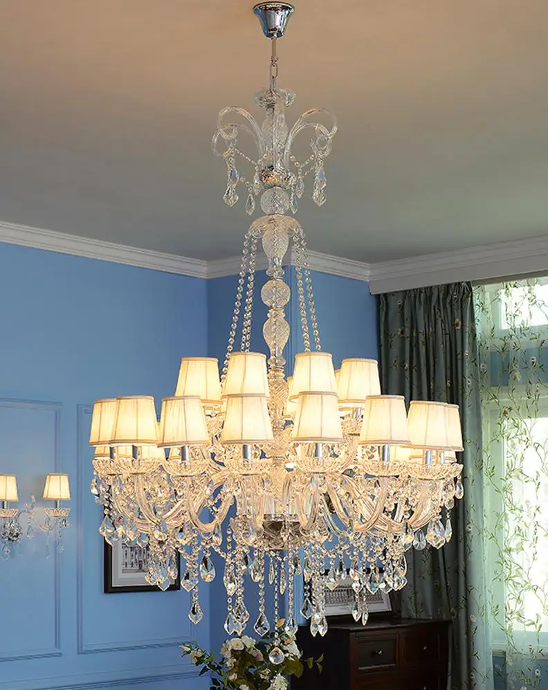 lustre en cristal à led design nordique pour un éclairage élégant - Image 8