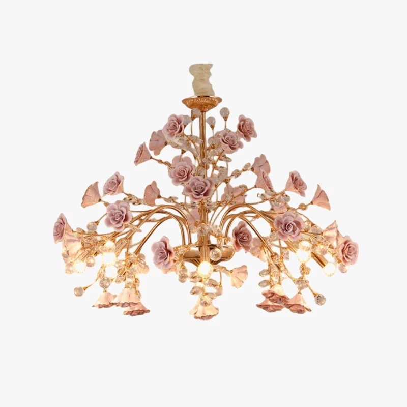 lustre en cristal céramique porcelaine lampe LED pour intérieur - Image 4