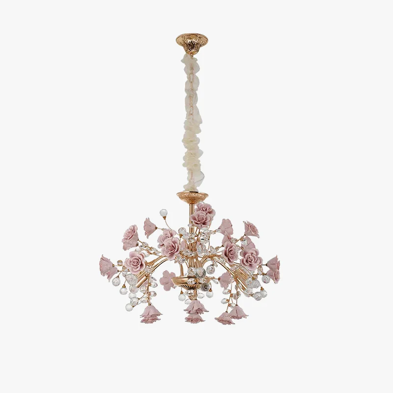 lustre en cristal céramique porcelaine lampe LED pour intérieur - Image 5