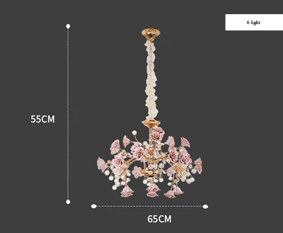 lustre en cristal céramique porcelaine lampe LED pour intérieur - Image 8