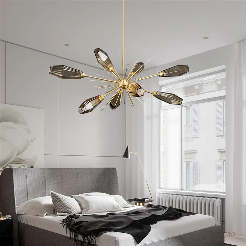 lustre en cristal créatif style post-moderne pour décoration intérieure - Image 9