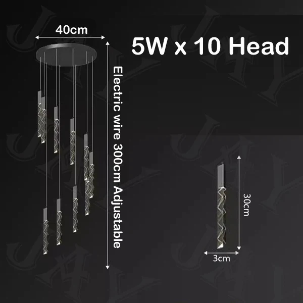 lustre en cristal de luxe à led pour un éclairage élégant - Image 10