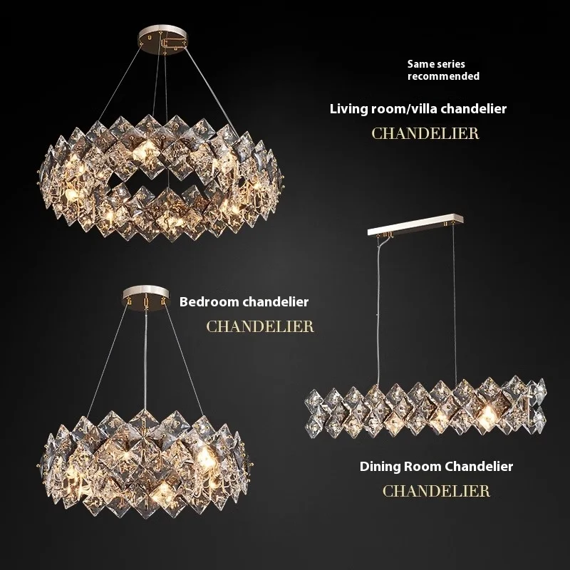 lustre en cristal design minimaliste pour un intérieur élégant - Image 3