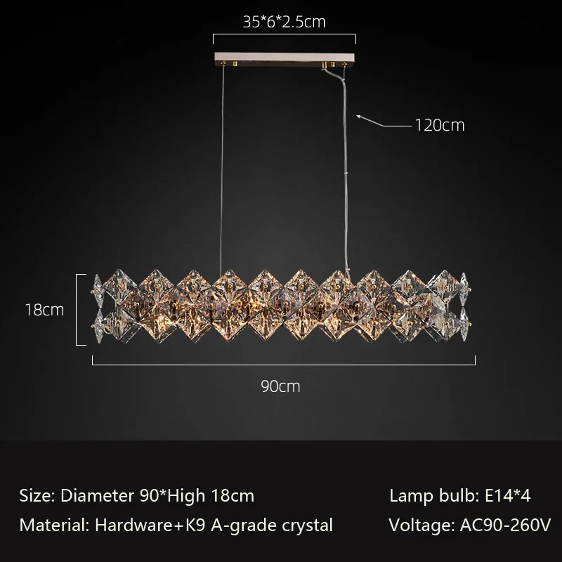 lustre en cristal design minimaliste pour un intérieur élégant - Image 7