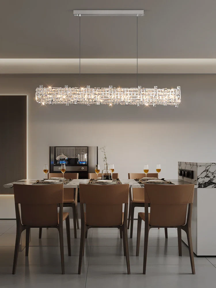 lustre en cristal design pour espace moderne et élégant - Image 3