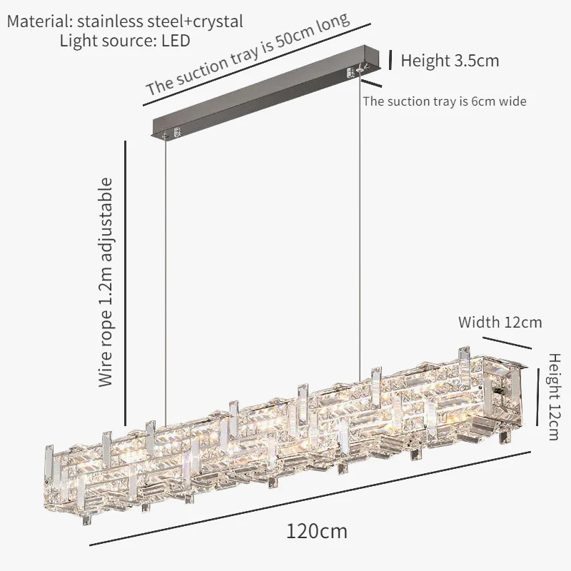 lustre en cristal design pour espace moderne et élégant - Image 7