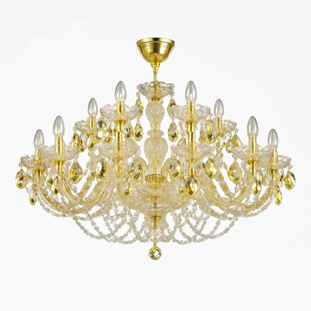 lustre en cristal design pour un intérieur luxueux et raffiné