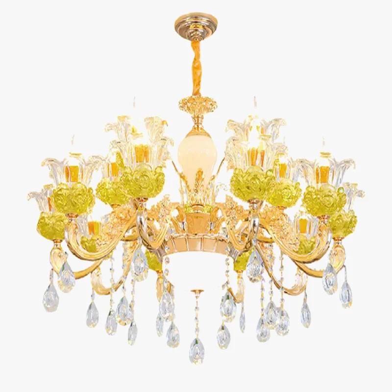 lustre en cristal européen éclairage de luxe pour décoration intérieur - Image 6