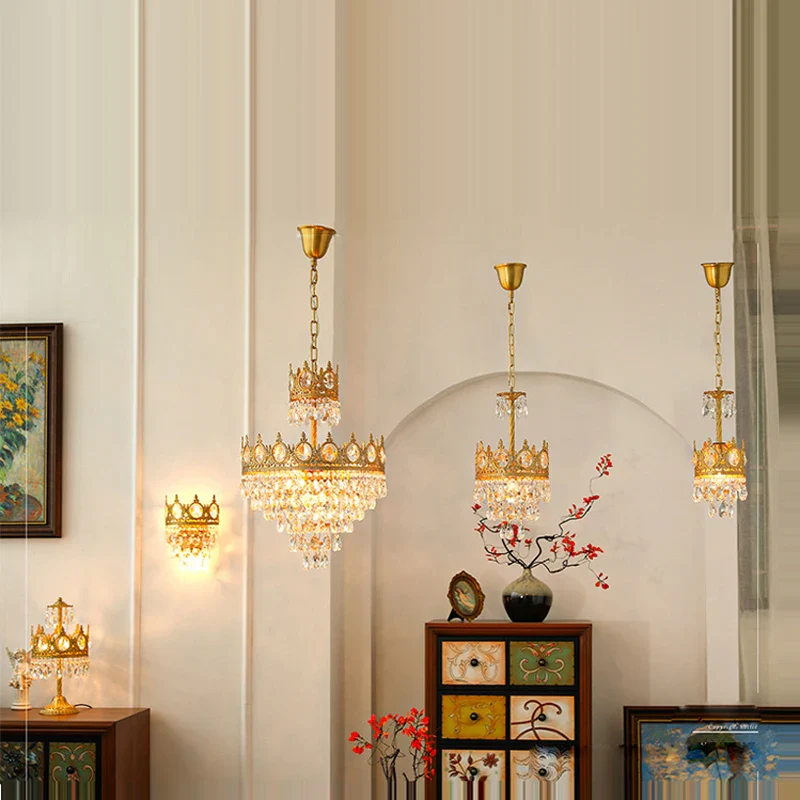 lustre en cristal k9 dimmable pour éclairage moderne - Image 4
