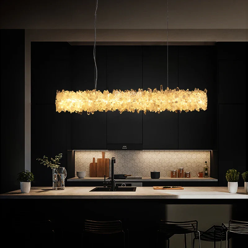 lustre en cristal léger pour décoration moderne et élégante - Image 2
