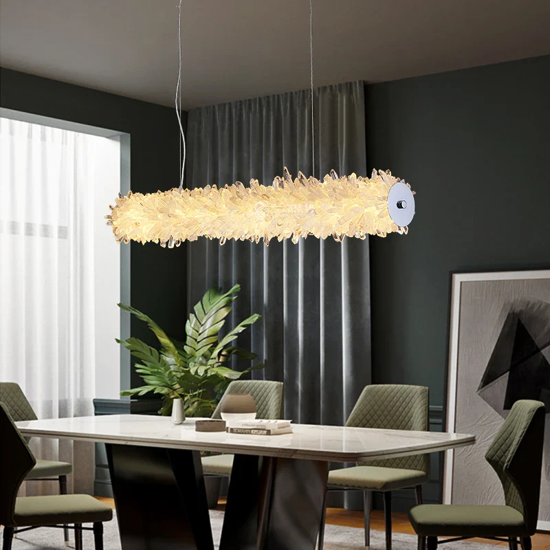 lustre en cristal léger pour décoration moderne et élégante - Image 3
