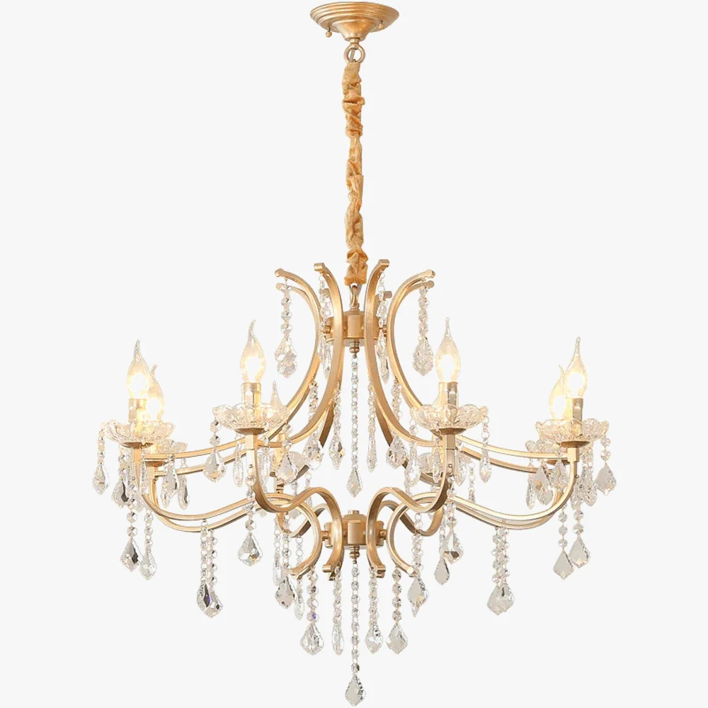 lustre en cristal moderne avec éclairage LED élégant - Image 2