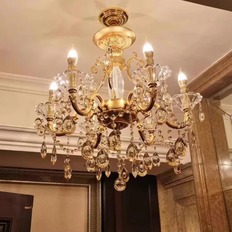 lustre en cristal moderne avec éclairage LED suspendu - Image 10