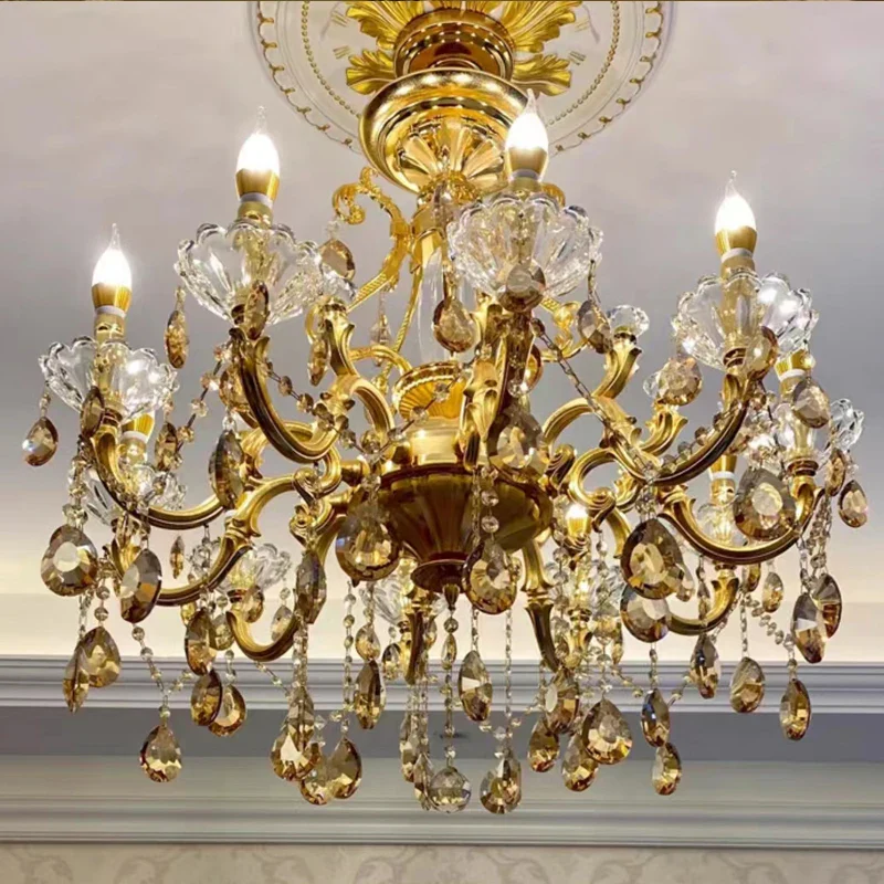 lustre en cristal moderne avec éclairage LED suspendu - Image 11