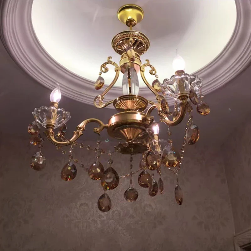 lustre en cristal moderne avec éclairage LED suspendu - Image 12