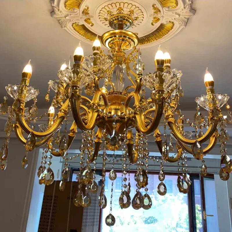 lustre en cristal moderne avec éclairage LED suspendu - Image 14