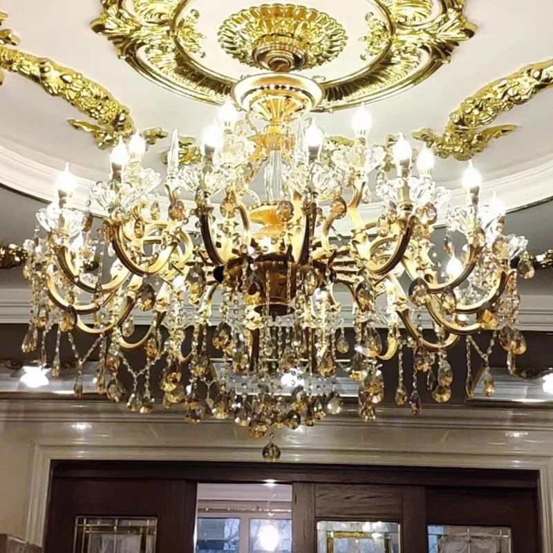 lustre en cristal moderne avec éclairage LED suspendu - Image 15
