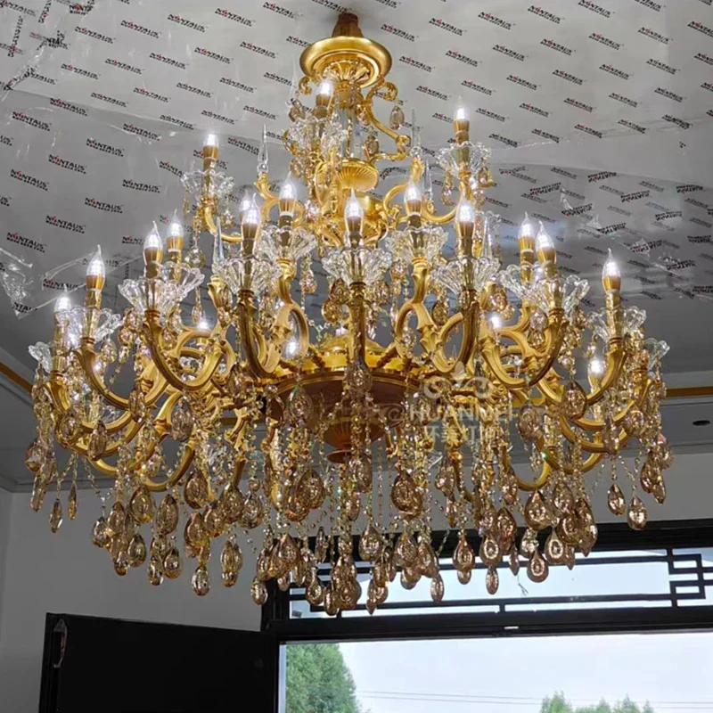 lustre en cristal moderne avec éclairage LED suspendu - Image 17
