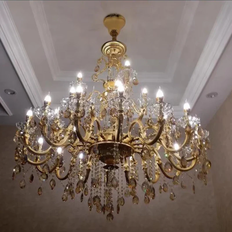 lustre en cristal moderne avec éclairage LED suspendu - Image 18