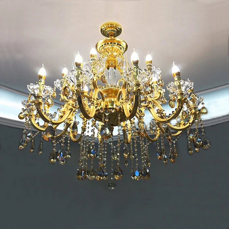 lustre en cristal moderne avec éclairage LED suspendu - Image 3