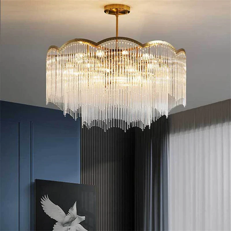 lustre en cristal moderne design luxe pour intérieur - Image 3