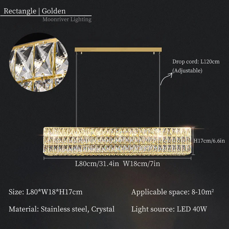 lustre en cristal moderne pour décoration intérieure de luxe - Image 11