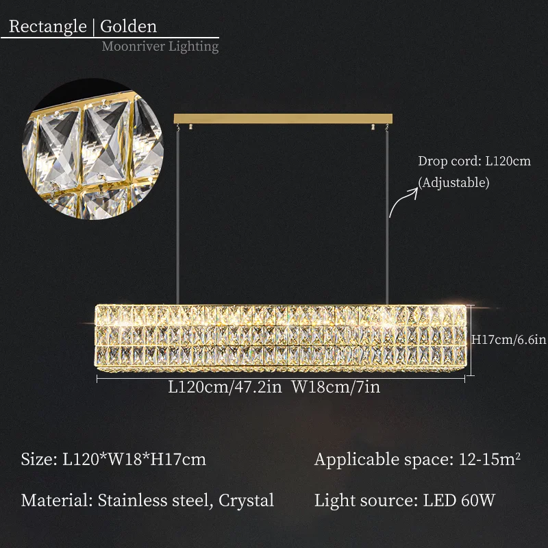 lustre en cristal moderne pour décoration intérieure de luxe - Image 13