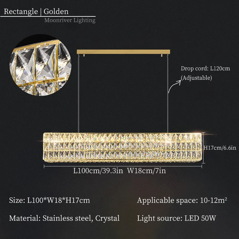 lustre en cristal moderne pour décoration intérieure de luxe - Image 15