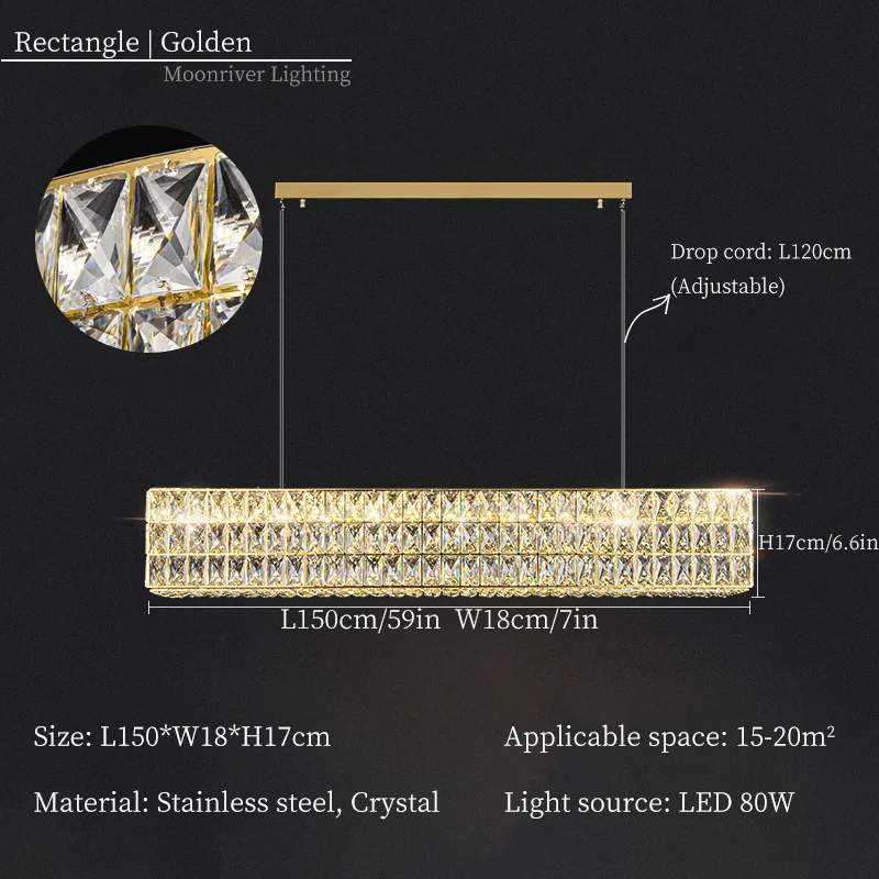 lustre en cristal moderne pour décoration intérieure de luxe - Image 19
