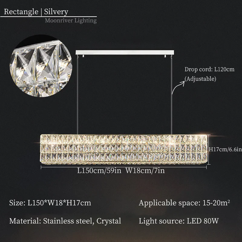 lustre en cristal moderne pour décoration intérieure de luxe - Image 20