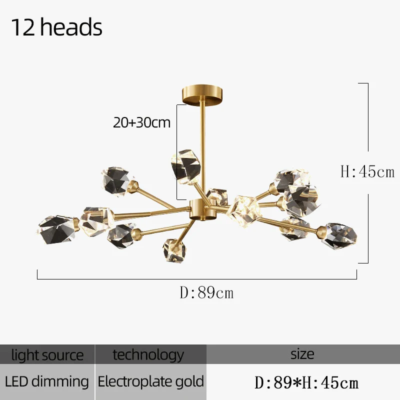 lustre en cristal moderne pour décoration intérieure élégante et luxueuse - Image 10