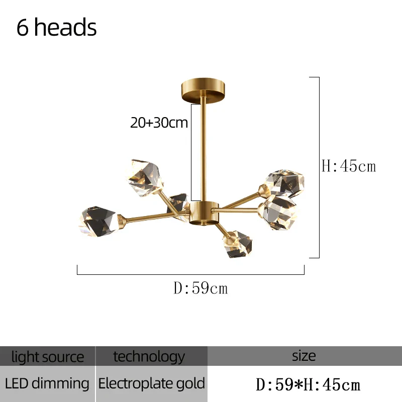 lustre en cristal moderne pour décoration intérieure élégante et luxueuse - Image 11