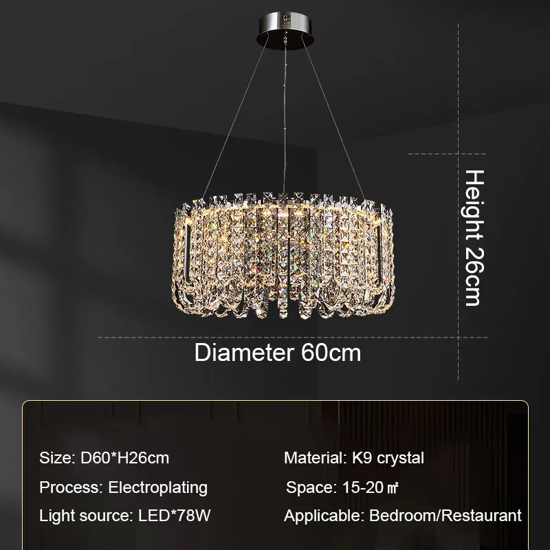 lustre en cristal moderne pour un intérieur élégant et raffiné - Image 7
