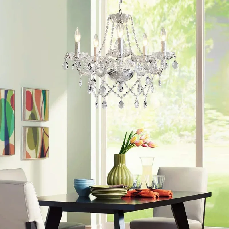 lustre en cristal moderne pour une décoration élégante et lumineuse - Image 4