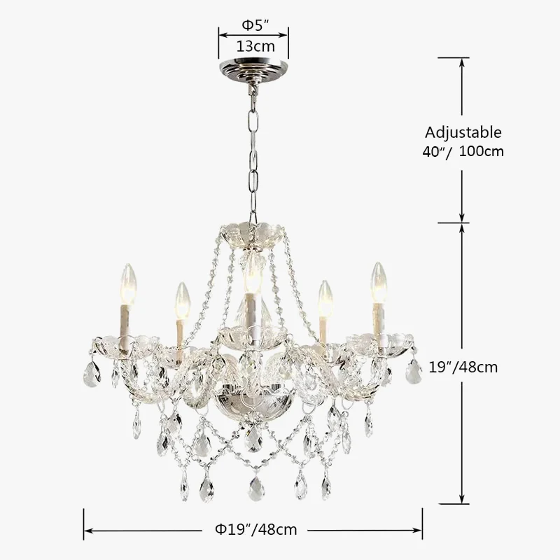 lustre en cristal moderne pour une décoration élégante et lumineuse - Image 6