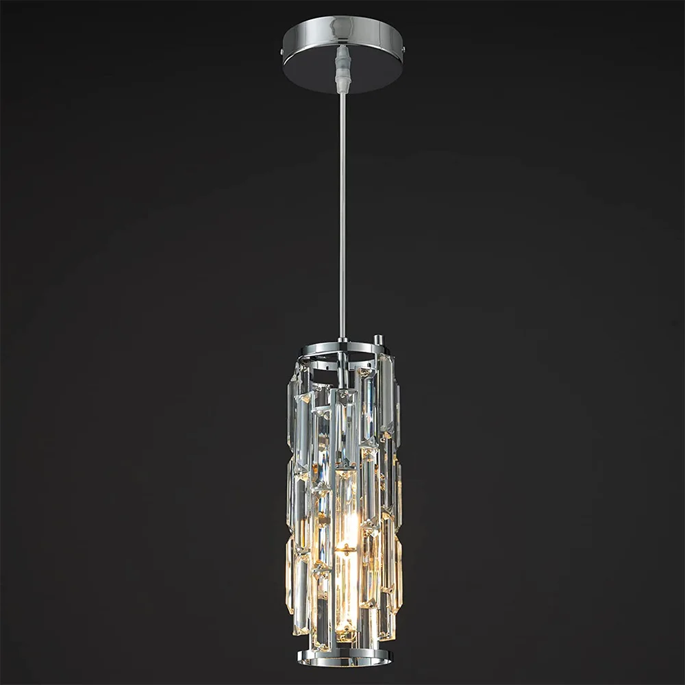 lustre en cristal noir à trois têtes pour restaurant et cuisine - Image 10