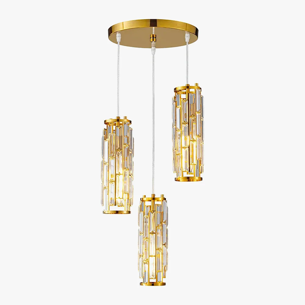 lustre en cristal noir à trois têtes pour restaurant et cuisine - Image 5