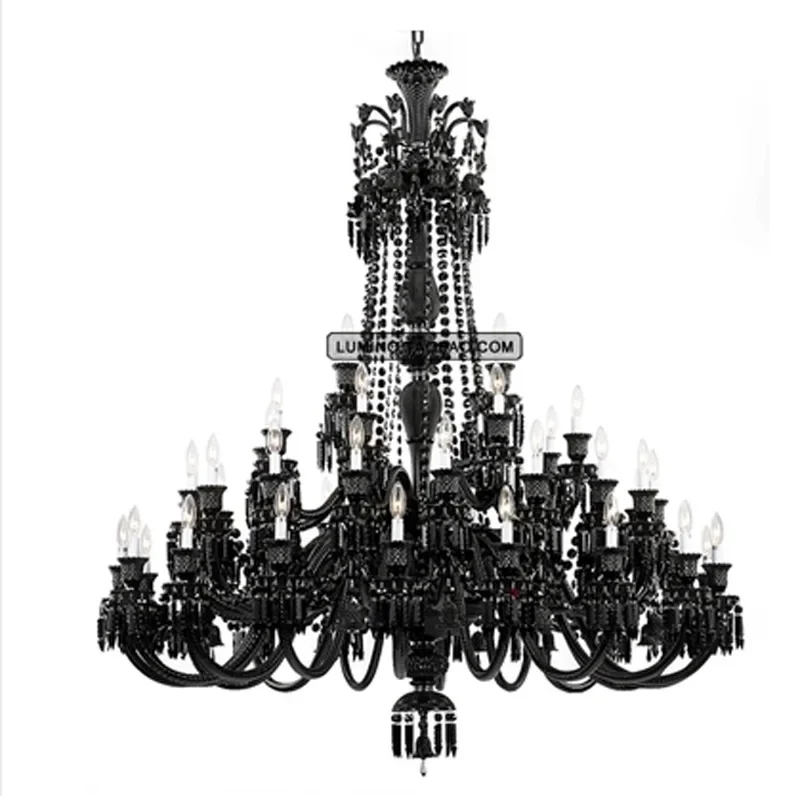 lustre en cristal noir pour un éclairage luxueux et élégant - Image 13