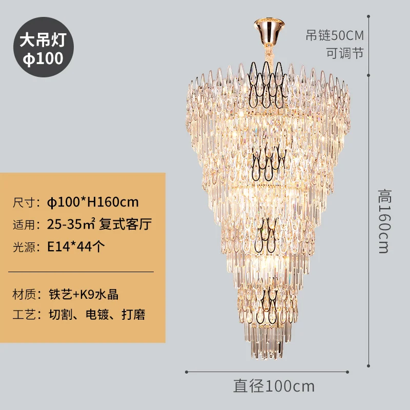 lustre en cristal pour un éclairage élégant et moderne - Image 9