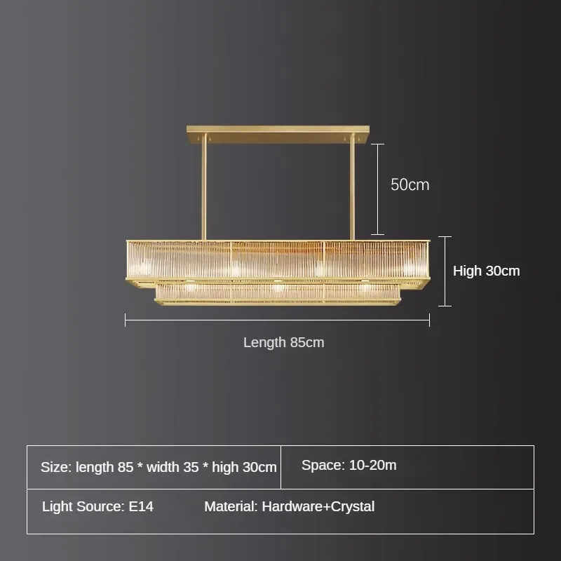 lustre en cristal rétro circulaire design pour décoration intérieure - Image 13