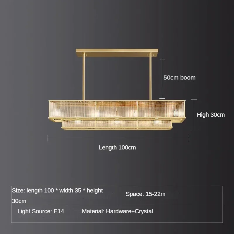 lustre en cristal rétro circulaire design pour décoration intérieure - Image 15
