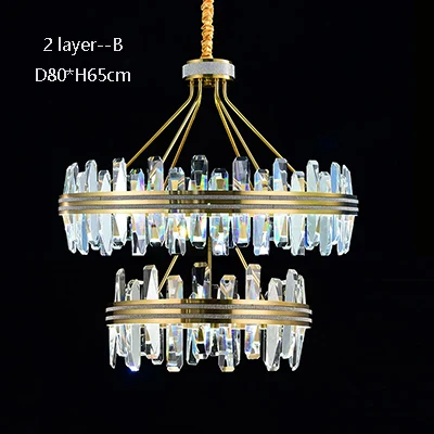 lustre en cristal rond design postmoderne pour un intérieur créatif - Image 7