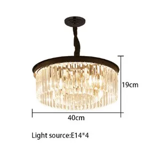 lustre en cristal suspendu pour éclairage intérieur design élégant - Image 21