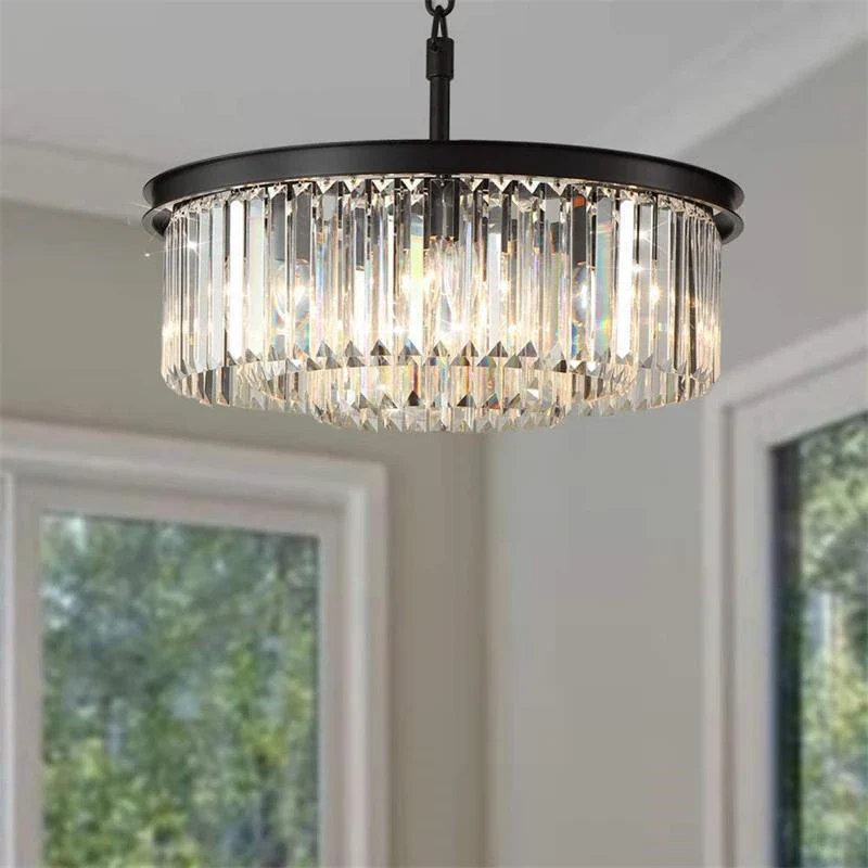 lustre en cristal suspendu pour éclairage intérieur design élégant - Image 6