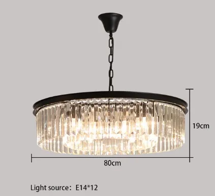 lustre en cristal suspendu pour éclairage intérieur design élégant - Image 9