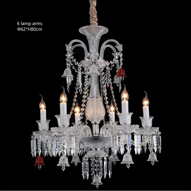 lustre en cristal transparent pour un éclairage élégant et raffiné - Image 17