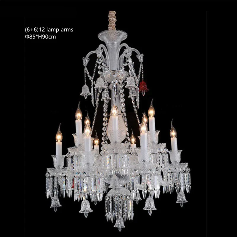 lustre en cristal transparent pour un éclairage élégant et raffiné - Image 18