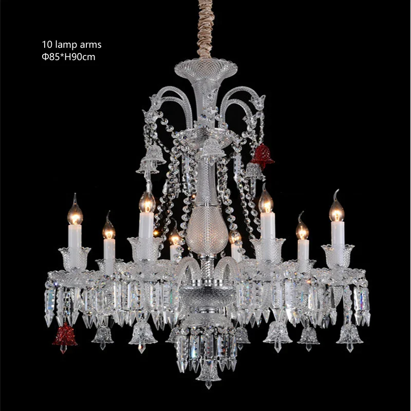 lustre en cristal transparent pour un éclairage élégant et raffiné - Image 20